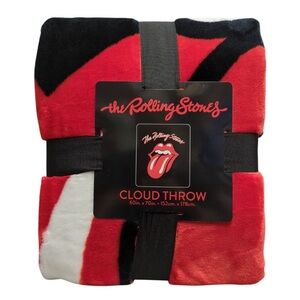 The Rolling Stones Red and Black Throw Blanket